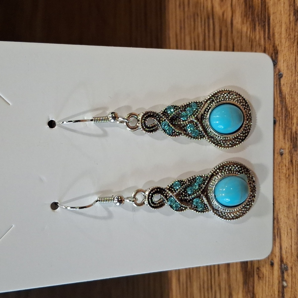 Boho/Southwestern Faux Turquoise Earrings